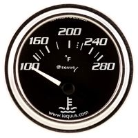 2" Chrome Electric Water Temperature Gauge