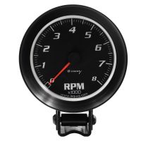 3-3/8" Black Tachometer