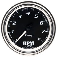 3-3/8" Chrome Tachometer