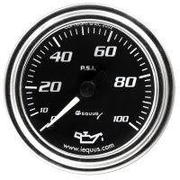 2" Chrome Mechanical Oil Pressure Gauge