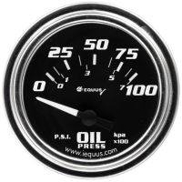 2" Chrome Electric Oil Pressure Gauge