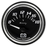2" Chrome Voltmeter