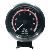 3-3/8" Black Tachometer