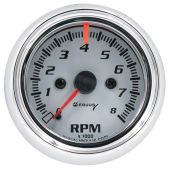 2-1/2" White Tachometer