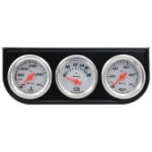 1-1/2" White Volt Triple Gauge Kit