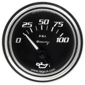 2" Chrome Mechanical Oil Pressure Gauge
