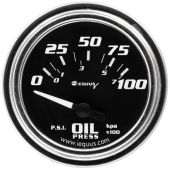2" Chrome Electric Oil Pressure Gauge