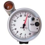 5" PEDESTAL TACHOMETER, 0-10,000 RPM, WHITE, EQUUS