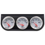 2" White Volt Triple Gauge Kit
