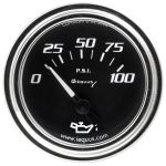 2" Chrome Mechanical Oil Pressure Gauge