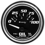 2" Chrome Electric Oil Pressure Gauge