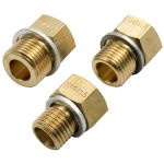 Equus 3-Piece Mechanical Temperature Gauge Adapter Fitting Kit (Metric)
