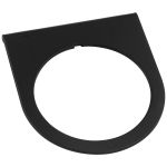 2” Black Single Gauge Mounting Panel