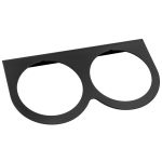 2-5/8” Black Double Gauge Mounting Panel